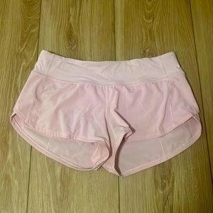 Lululemon shorts, light pink, size 6.